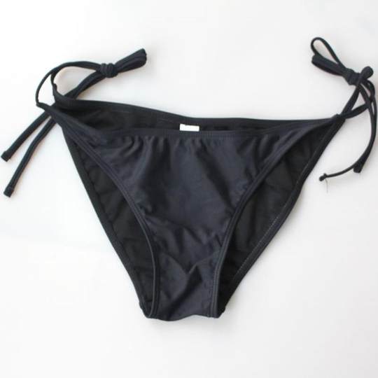 标准女生专业空乘模特比赛泳装黑色艺考三角泳裤学生艺考泳衣女士