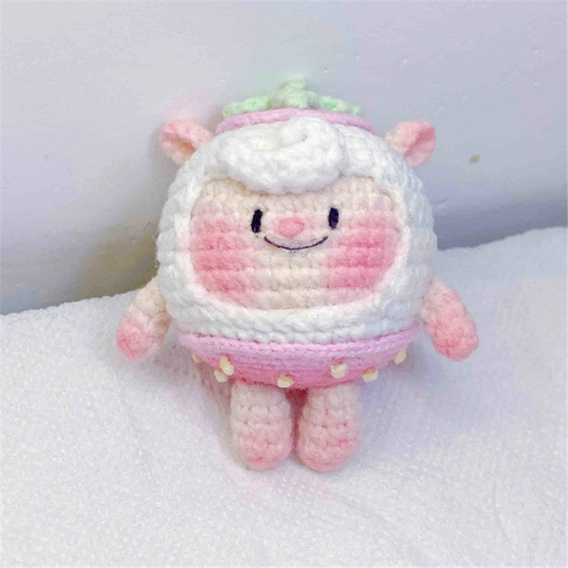 蛋仔派对玩偶手工毛线钩针钩织蛋仔派对玩偶diy材料包挂件车钥匙扣自制礼物