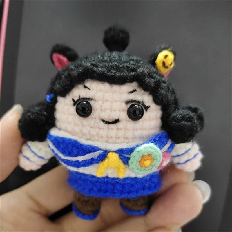 蛋仔派对玩偶手工毛线钩针钩织蛋仔派对玩偶diy材料包挂件车钥匙扣自制礼物