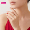 Ping jewelry gold and blue contrast color finger pure gold gold ring with fresh enamel new product