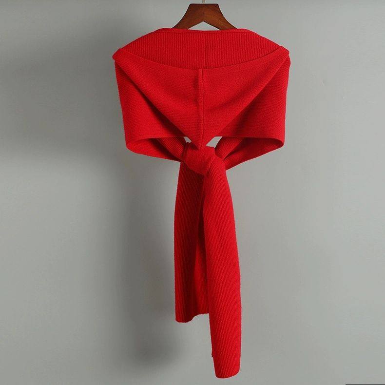 秋冬100%纯羊毛帽子围脖一体女针织假领子保暖护耳连帽假衣领披肩,淘宝优惠券,粉丝福利购,淘宝优惠卷