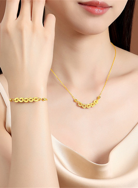 新中式碎碎冰五帝钱红绳手链