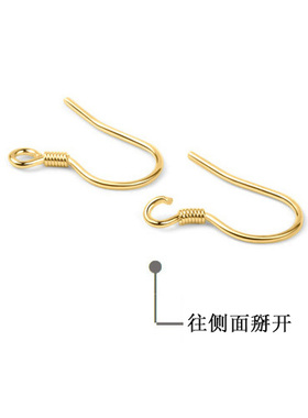 s999足银耳钩diy耳勾首饰饰品