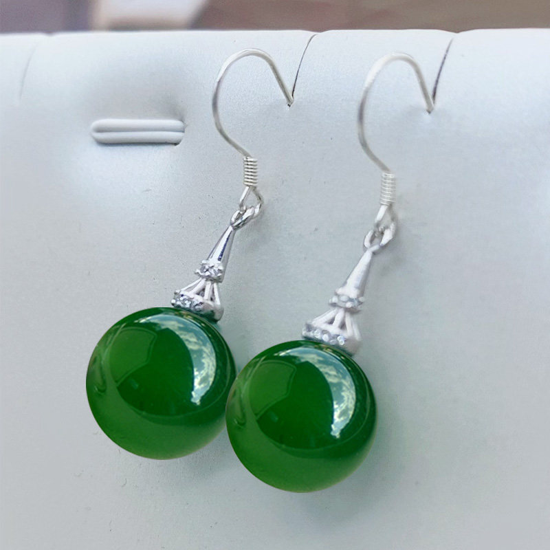 S999纯银耳环女天然玛瑙耳饰品轻奢百搭足银耳钉爆款民族风首饰,淘宝优惠券,粉丝福利购,淘宝优惠卷