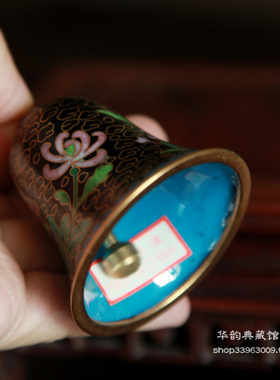 【精品】库存老货80年代老工美出口 正宗景泰蓝铃铛 挂件