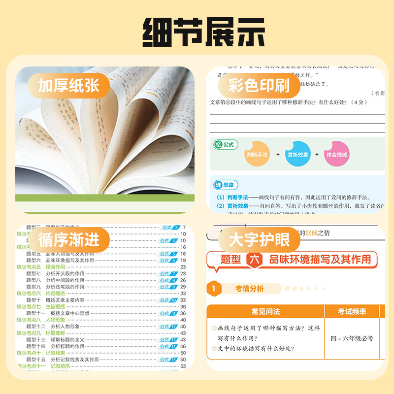 28个核心考点吃透小学语文阅读重难点138个答题模板阅读理解真题突破强化训练满分答题公式技巧阅读理解专项训练书扫码视频讲解