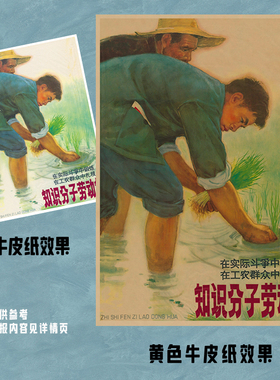 怀旧新中国宣传画公社红色文化