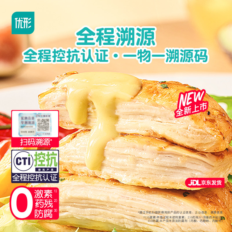 凤祥食品香煎鸡排半成品冷冻鸡胸肉健身代餐大鸡排水煎鸡扒旗舰店