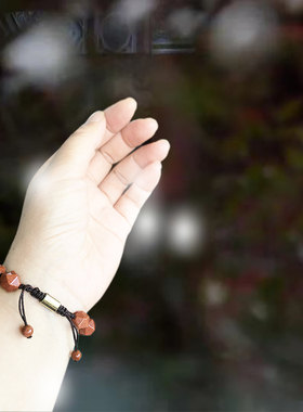 鼠牛虎兔龙蛇马羊猴鸡狗猪三合六合贵人编织绳手链手串男女款12mm