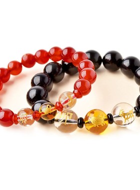 生肖猪兔羊黑曜石玛瑙