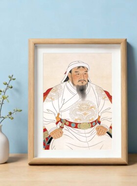 蒙古族一代天骄摆台装饰