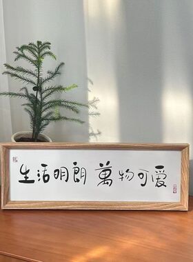 每一天都值得热爱相框摆台挂画励志家居客厅装饰摆台创意装饰画潮