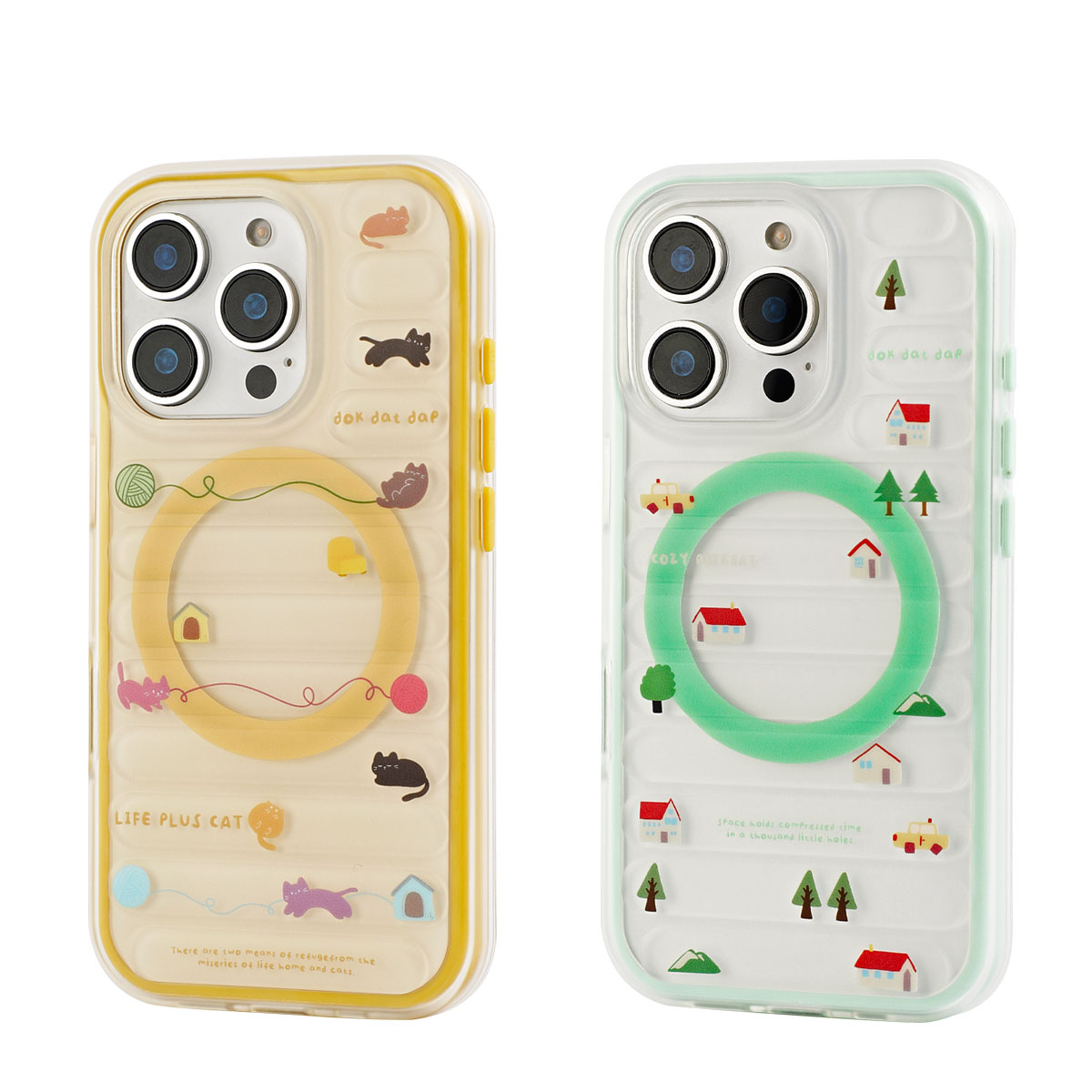 dokdatdap房子原创iPhone17pro手机壳磁吸二合一个性趣味适用苹果16pro磁吸壳可爱卡通苹果15潮小众款情侣14 - 图3