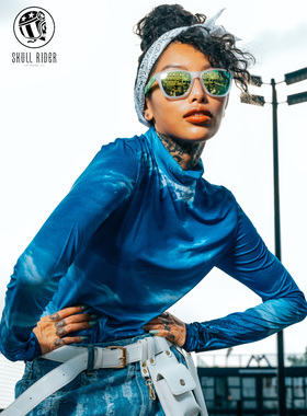 skullrider太阳镜女潮ins圆脸偏光防紫外线眼镜近视开车网红墨镜