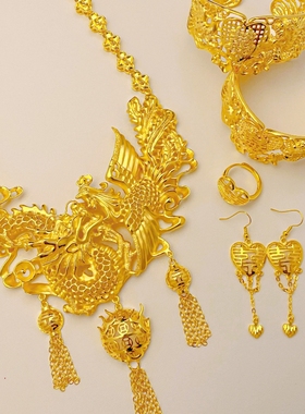 新娘结婚项链新款镀金女士