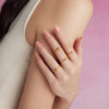 Chow Tai Fook SOINLOVE pure gold and diamond ring available in various styles VRU206-VRU240