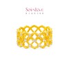 Chow Tai Fook SOINLOVE Treasure Girl Series Galaxy Sparkling Pure Gold Diamond Ring VRU111