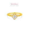 Chow Tai Fook SOINLOVE Muse Series Full Gold Gold Diamond Ring VRU175