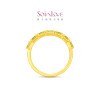 Chow Tai Fook SOINLOVE Spring Bud Green Polished Pure Gold Peridot Ring VRV86