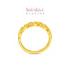 Chow Tai Fook SOINLOVE MUSE series gold vine solid gold diamond ring VRU162