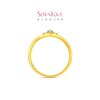 Chow Tai Fook SOINLOVE Glacier Blue Star Crown solid gold gold inlaid topaz ring VRV72