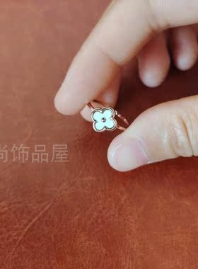 清仓威妮华比拉正品四叶草戒指秀气个性时尚食指女款戒指指环