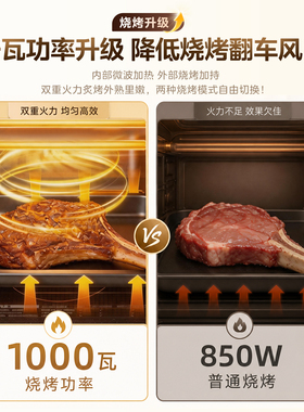 政府补贴美的变频微波炉家用小型光波炉不锈钢微蒸烤一体新品C236