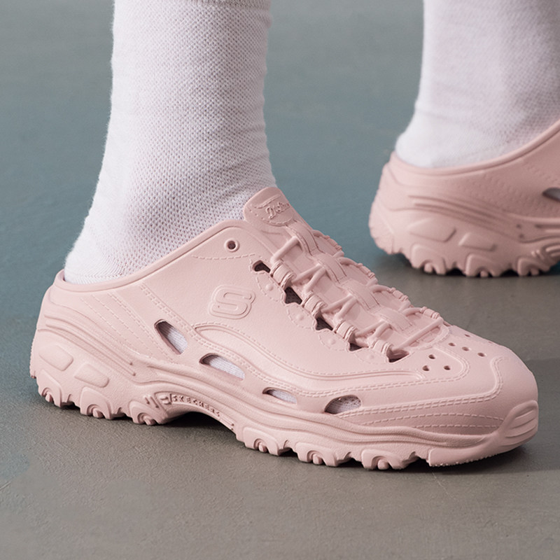 斯凯奇轻便凉鞋女鞋秋季新款运动沙滩鞋粉色休闲凉拖透气洞洞鞋,淘宝优惠券,粉丝福利购,淘宝优惠卷