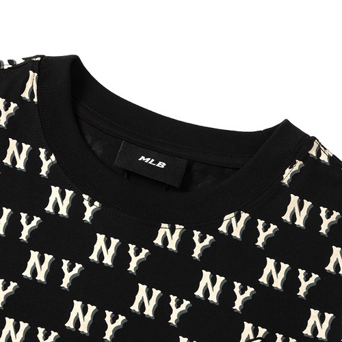 MLB官方NY满标老花T恤女装2025冬季新款男短袖透气半袖3FTSM1843 - 图1