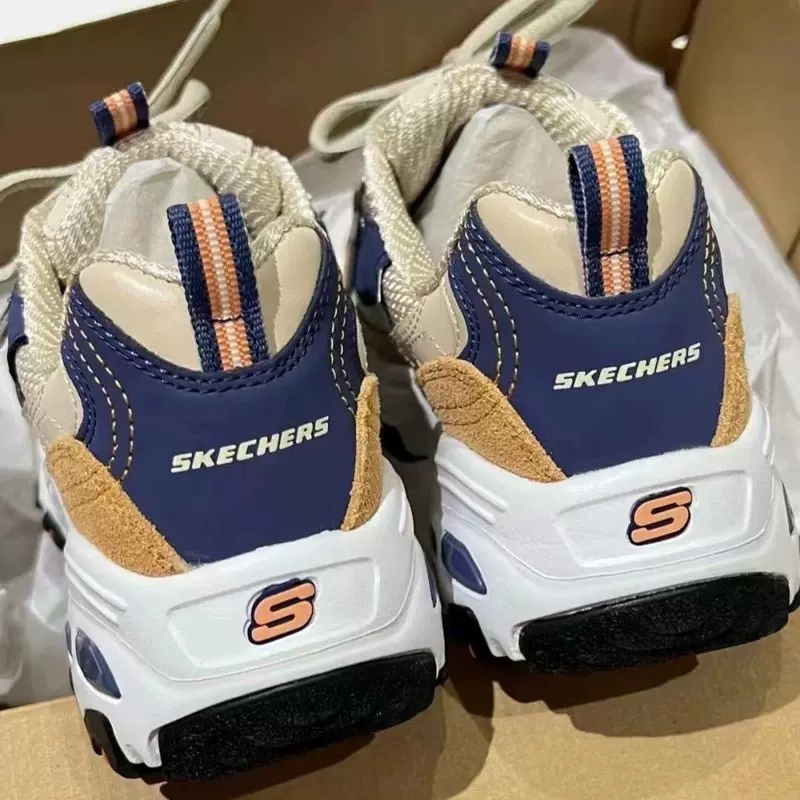 Skechers斯凯奇女鞋运动鞋官网旗舰奶茶熊春季新款复古增高老爹鞋 - 图2