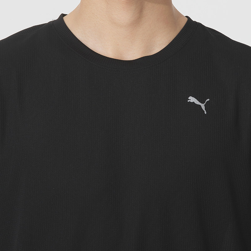 PUMA彪马男士户外运动T恤休闲透气宽松短袖圆领黑色训练健身半袖,淘宝优惠券,粉丝福利购,淘宝优惠卷