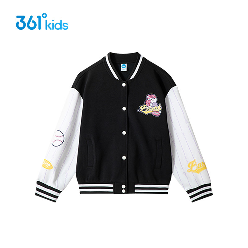 【商城同款】361童装女童棒球服外套秋季361度中大童休闲上衣,淘宝优惠券,粉丝福利购,淘宝优惠卷
