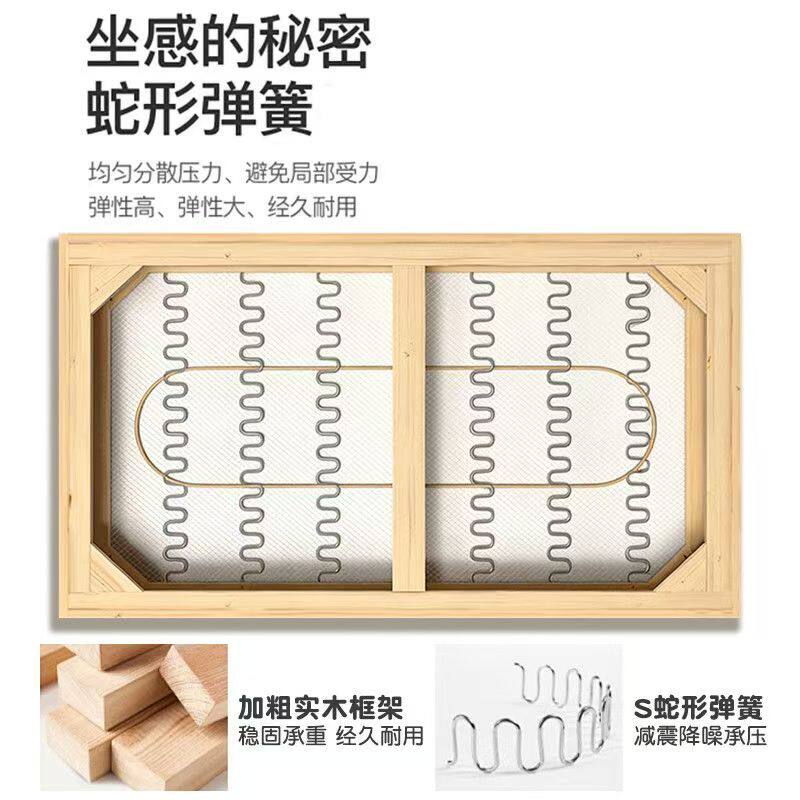 简约风小户型拉簧款可折叠猫抓皮两用沙发床公寓客厅卧室书房办公