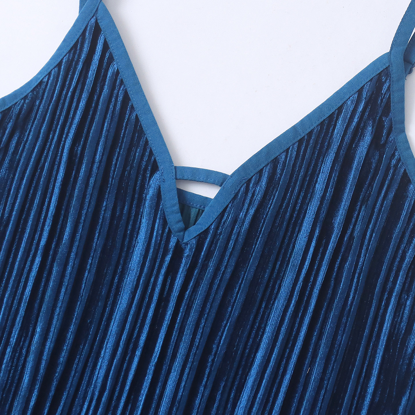 日单丝绒百褶吊带裙  春夏新款女装吊带可调节套头直筒长裙33447,淘宝优惠券,粉丝福利购,淘宝优惠卷