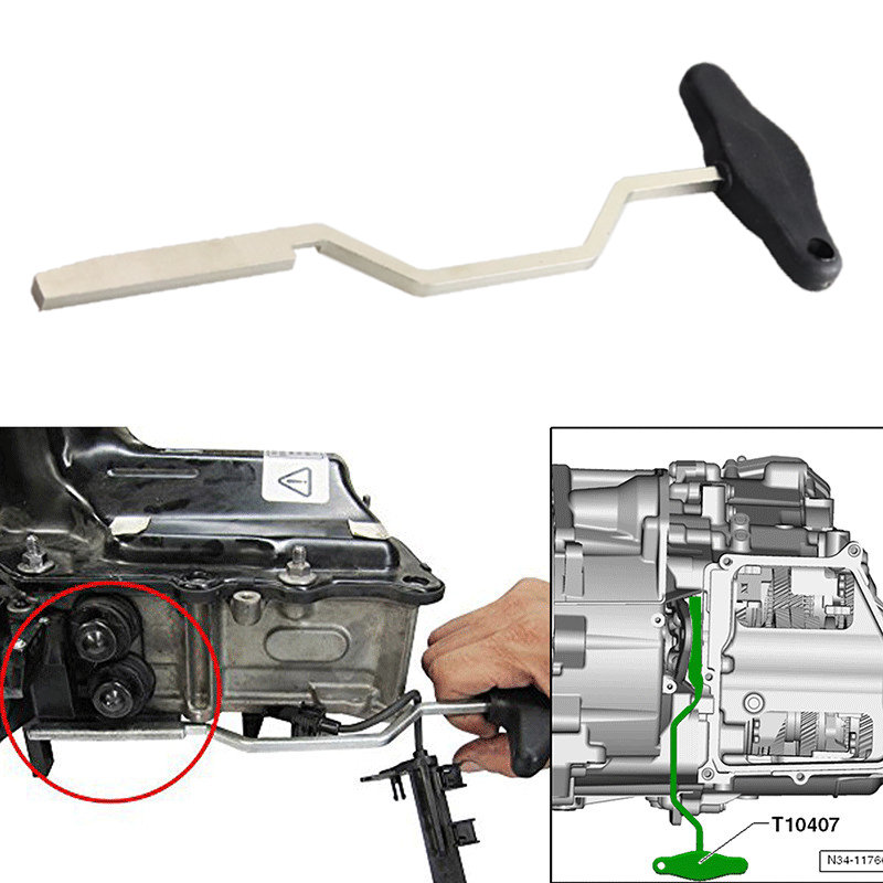 大众奥迪DSG变速箱机电单元拆装工具 0AM阀体电脑安装工具顶拨叉-图1