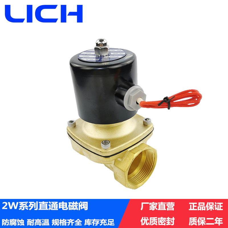 亚德客型阀门2W500-50电磁阀不锈钢水阀厂家直销AC220VDC24VDC12V - 图2