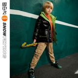 Детский пуховик, детская куртка для мальчиков, детская одежда, 2021 года, в западном стиле, подходит для подростков