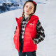 Snowfield children's clothing children's down vest boys 2023 new foreign girl hooded dull down vest