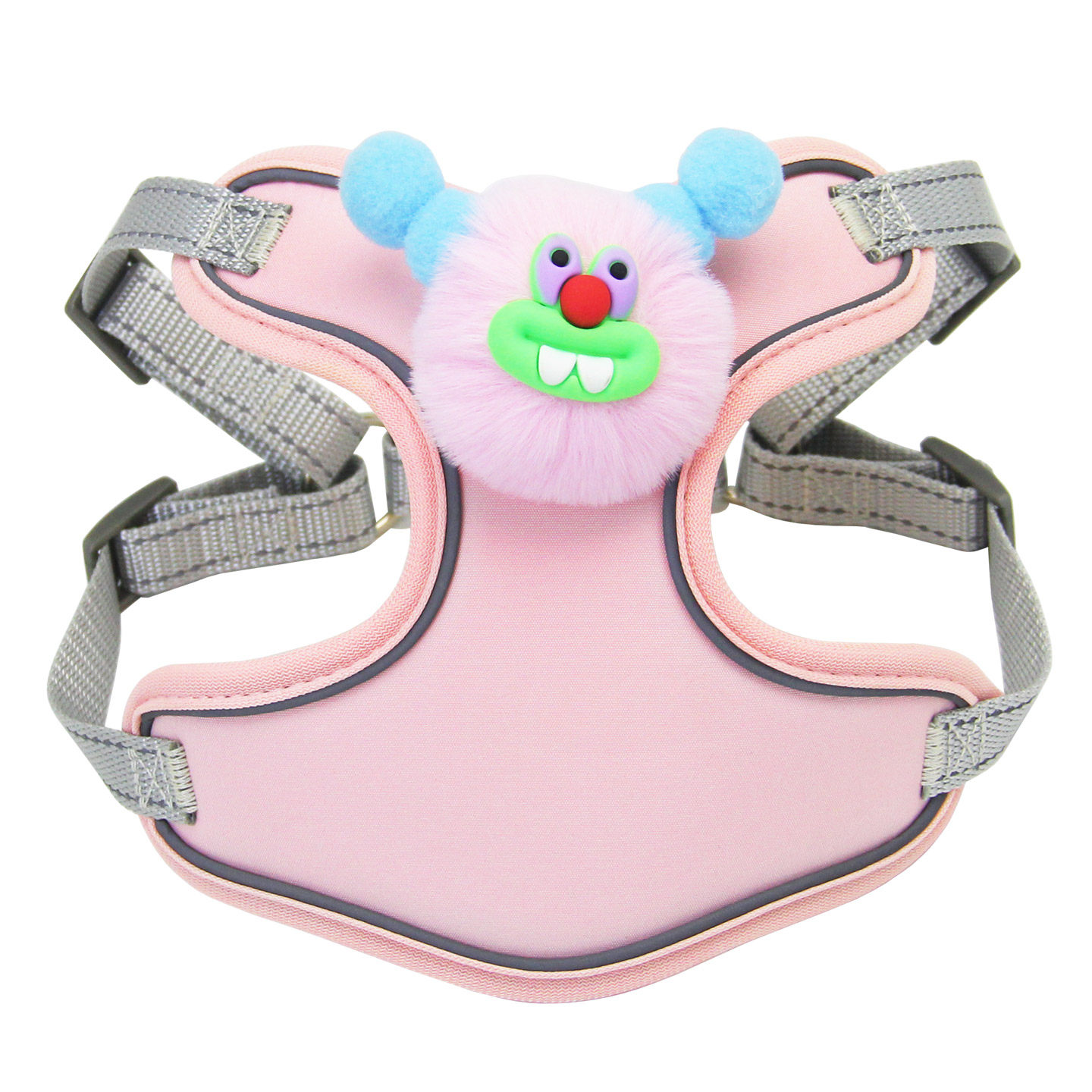 可爱狗狗牵引绳小型犬胸背带比熊泰迪博美卡通毛绒遛狗绳宠物项圈,淘宝优惠券,粉丝福利购,淘宝优惠卷