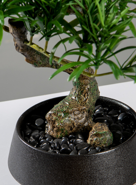 现代新中式仿真绿植盆景摆件