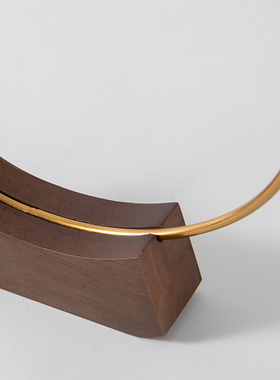 现代轻奢极简大理石金属摆