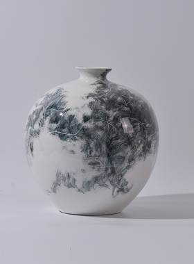 新中式风陶瓷样板房桌面装饰品