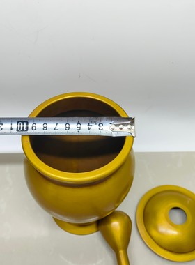 黄铜捣药罐研磨捣蒜中草药用品捣蒜器特大号铜药盅捣碎工艺品摆件