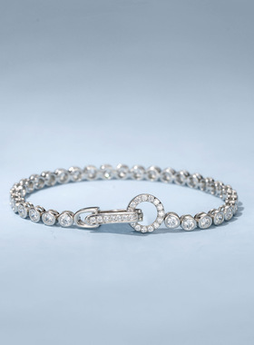 S925纯银泡泡钻手链简约