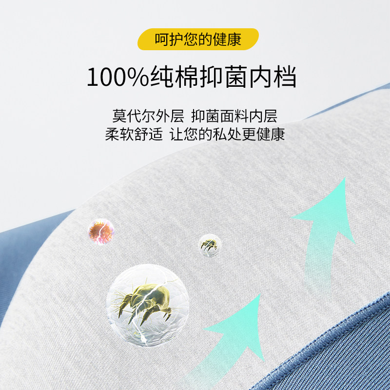 大嘴猴男士夏季抗菌运动型四角内裤 paulfrank内衣内裤