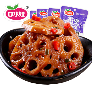 口水娃香辣卤藕片54包