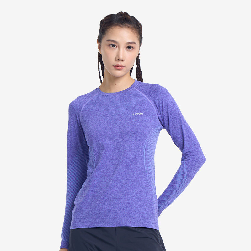 UTO悠途运动T恤女速干跑步长袖男户外徒步健身排汗上衣春秋新品,淘宝优惠券,粉丝福利购,淘宝优惠卷