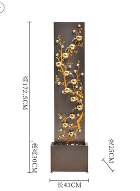 现代轻奢生财流水喷泉摆件高档装饰客厅室内玄关水景家居简约创意