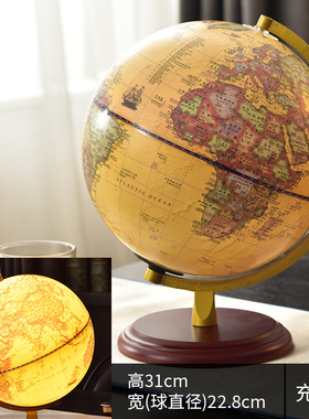 欧式迷你美式创意书桌复古地球仪小摆件书柜软装饰品家居摆设饰品