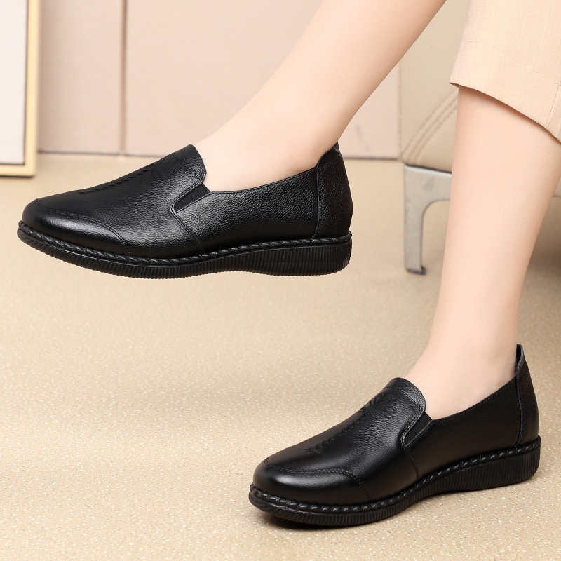 老年皮鞋女妈妈鞋软底真皮中老年秋冬防滑老人女鞋加绒奶奶棉皮鞋,淘宝优惠券,粉丝福利购,淘宝优惠卷